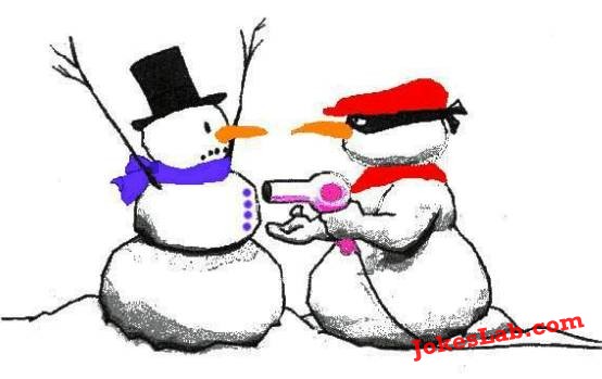 funny picture, how to rob a snowman 